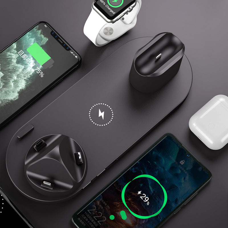 6-in-1 Wireless Charging Dock for iPhone, Phone, Watch, Fast Charging Pad