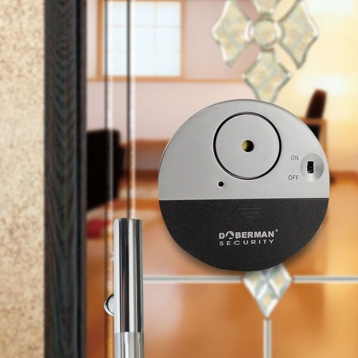 DOBERMAN SECURITY SE-0106 100dB Wireless Vibration Sensor Door/Window Alarm