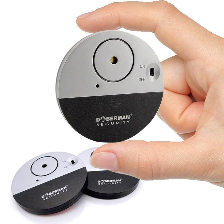 DOBERMAN SECURITY SE-0106 100dB Wireless Vibration Sensor Door/Window Alarm