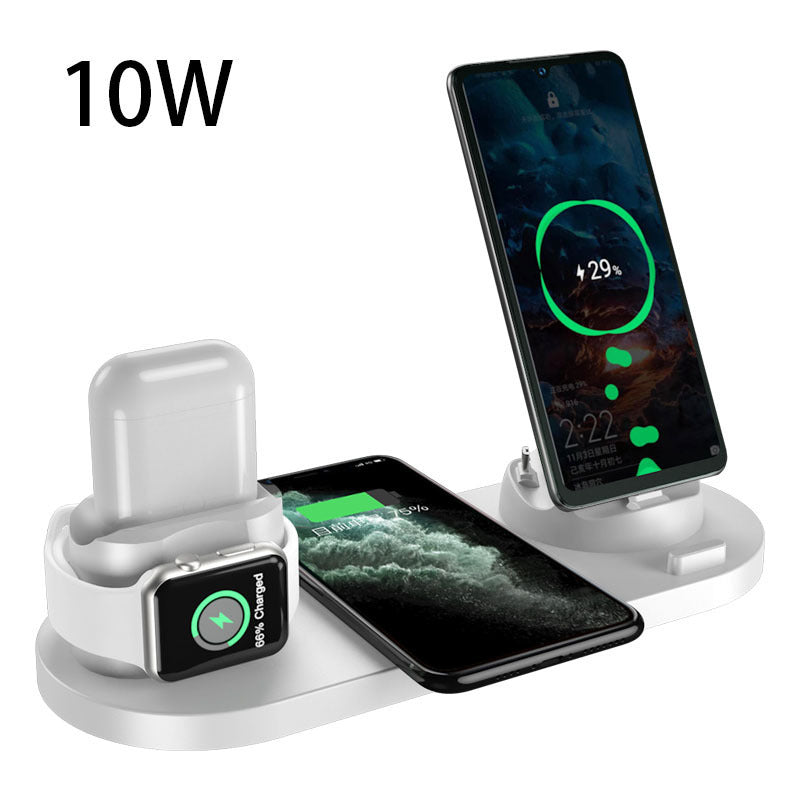 6-in-1 Wireless Charging Dock for iPhone, Phone, Watch, Fast Charging Pad