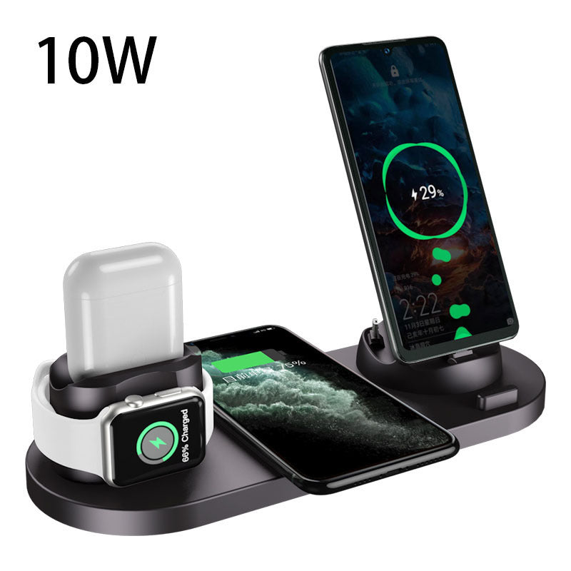 6-in-1 Wireless Charging Dock for iPhone, Phone, Watch, Fast Charging Pad