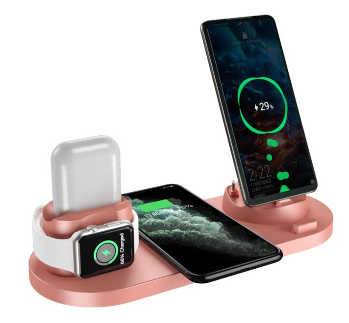 6-in-1 Wireless Charging Dock for iPhone, Phone, Watch, Fast Charging Pad