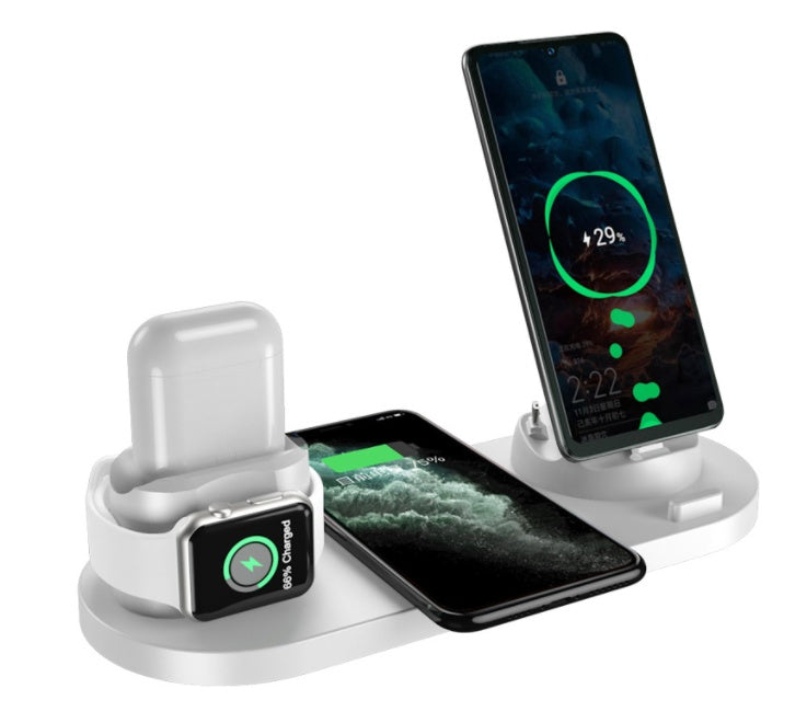 6-in-1 Wireless Charging Dock for iPhone, Phone, Watch, Fast Charging Pad