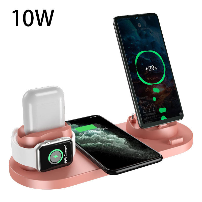 6-in-1 Wireless Charging Dock for iPhone, Phone, Watch, Fast Charging Pad