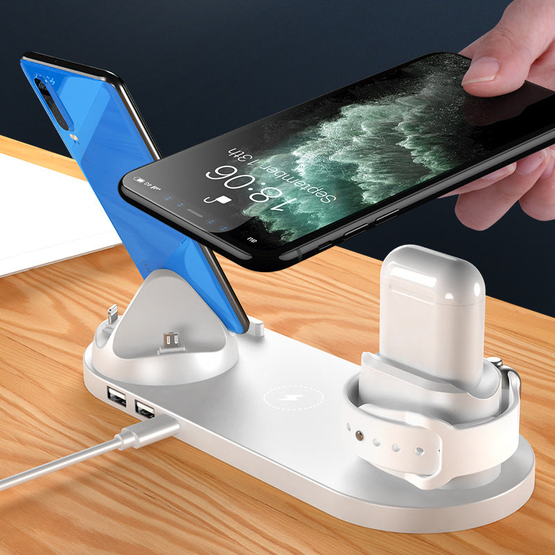 6-in-1 Wireless Charging Dock for iPhone, Phone, Watch, Fast Charging Pad