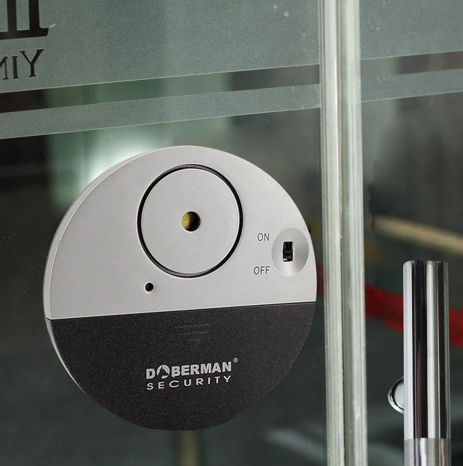 DOBERMAN SECURITY SE-0106 100dB Wireless Vibration Sensor Door/Window Alarm